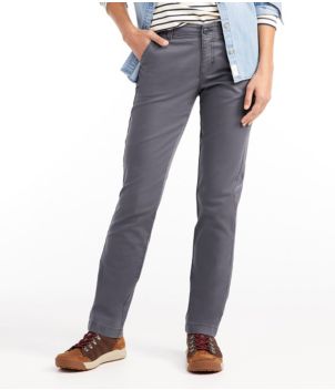 Women's Lakewashed Chino Pants, Mid-Rise Straight-Leg