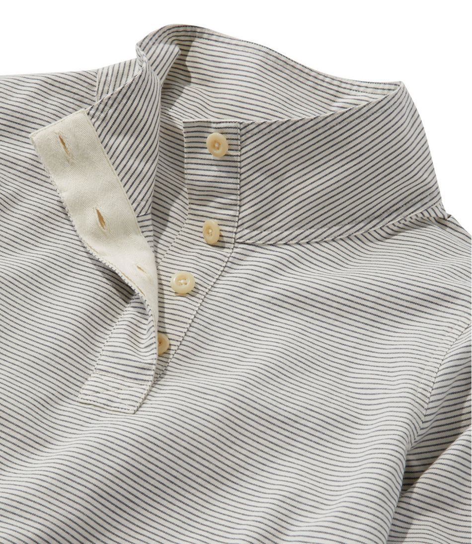 Women's Signature Brushed Cotton Mockneck Shirt, Pattern