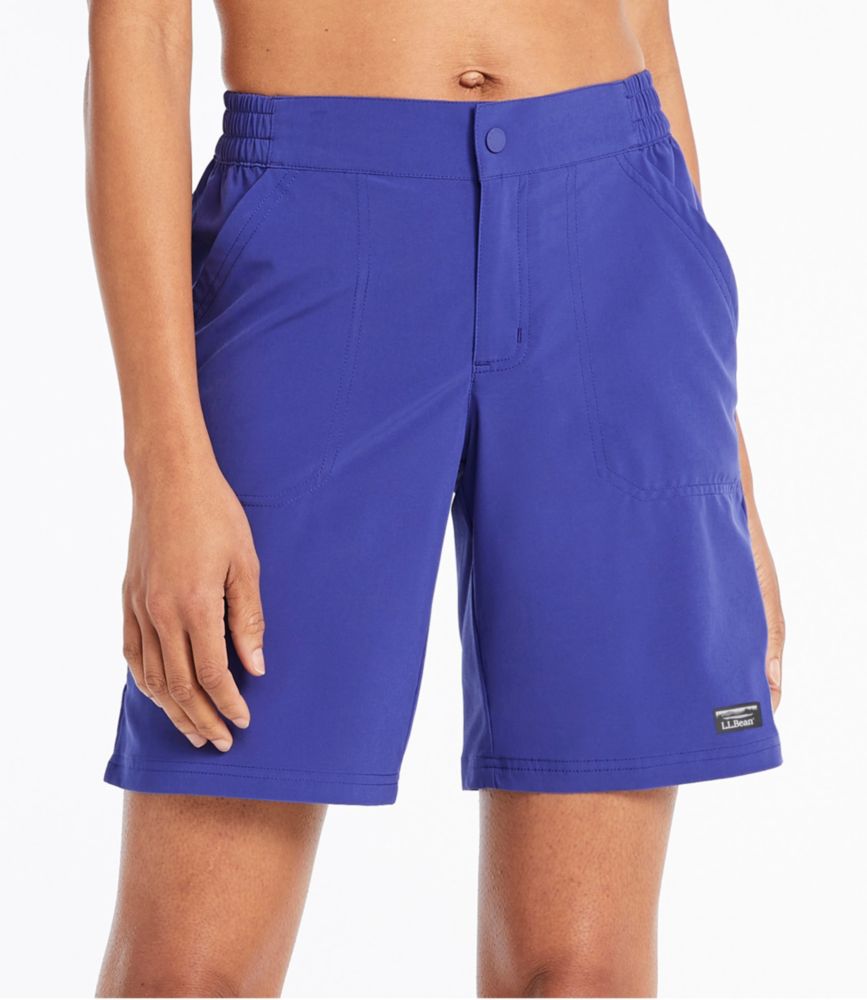 Women's L.L.Bean Stretch UPF Shorts, 9", Cobalt, small image number 2