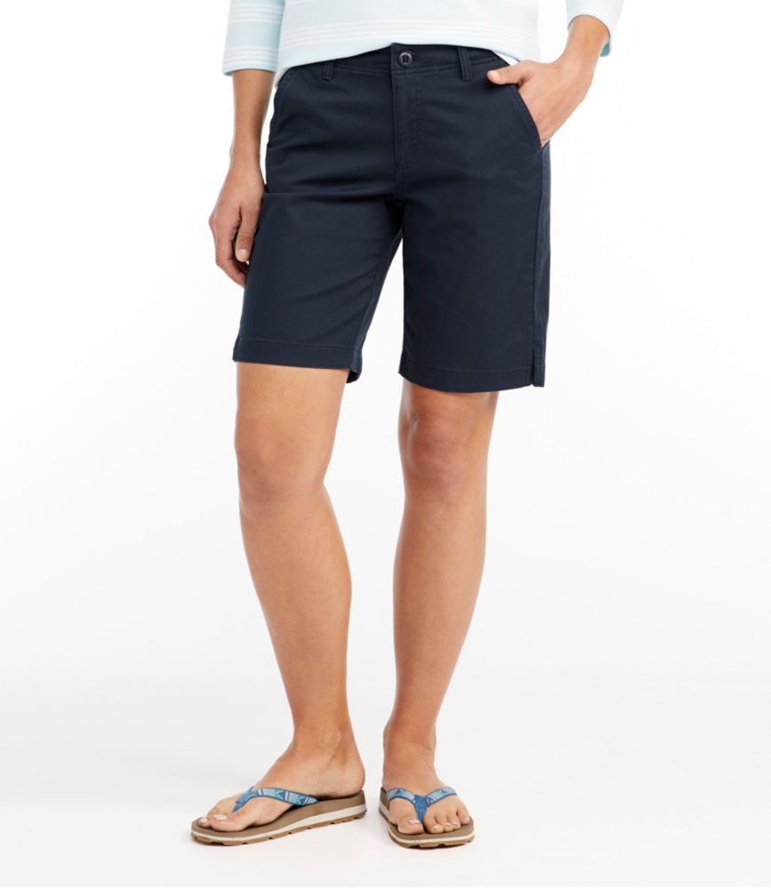 Women's Lakewashed Chino Shorts, Mid-Rise Bermuda