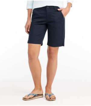 Women's Lakewashed Chino Shorts, Mid-Rise Bermuda