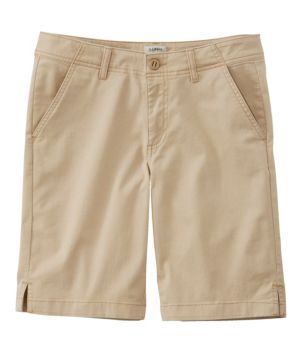 Women's Lakewashed Chino Shorts, Mid-Rise Bermuda