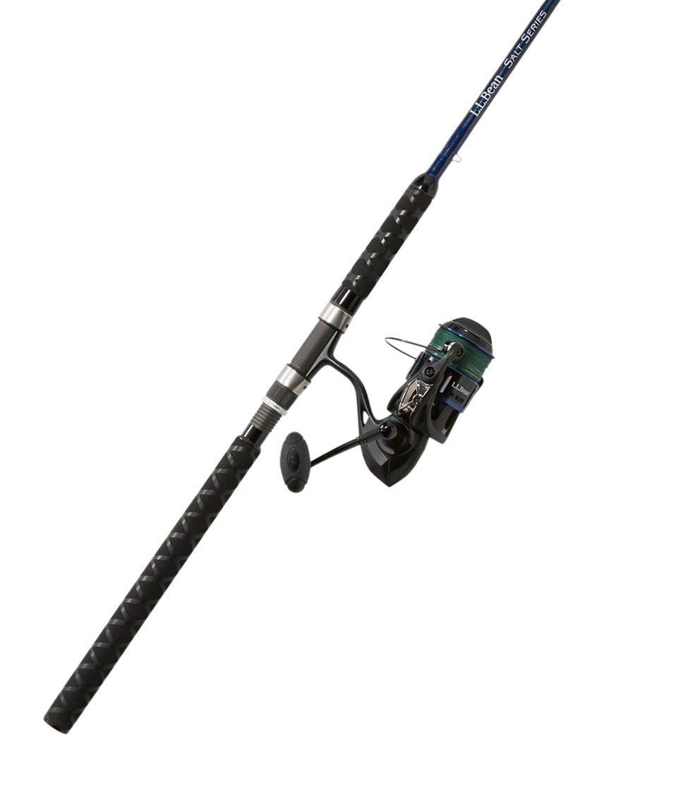 L.L.Bean Saltwater Spinning Rod and Reel Outfits Blue, Aluminium