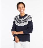Women's Cotton Ragg Sweater, Marled Fair Isle