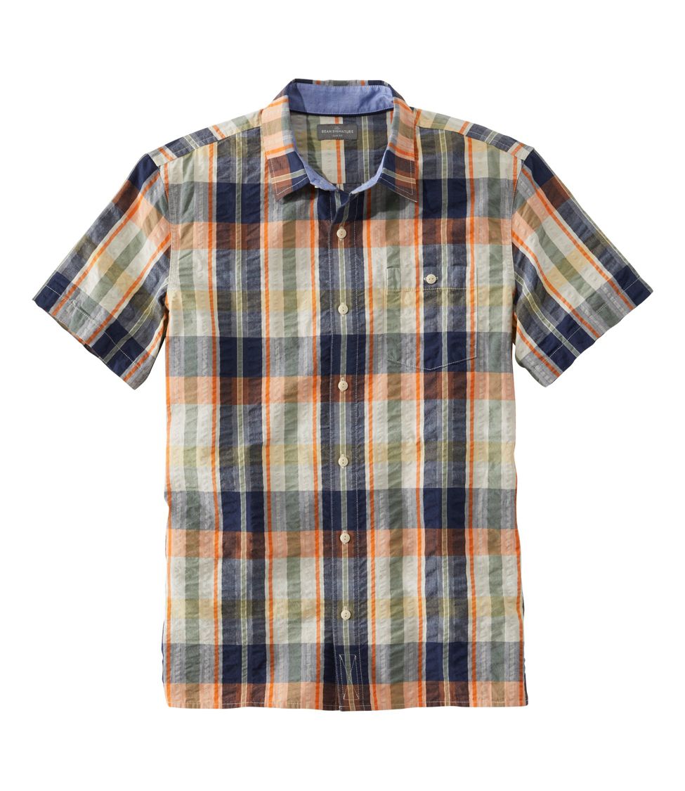 Men's Signature Seersucker Shirt, Short-Sleeve at L.L. Bean