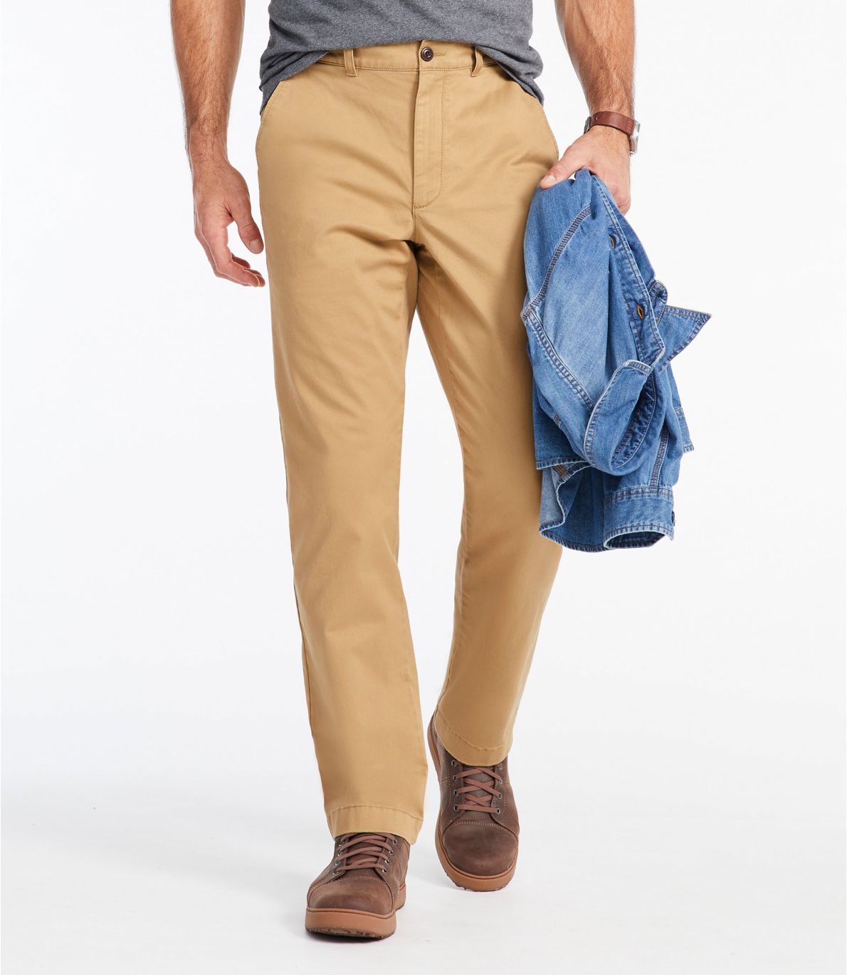 Men's Lakewashed® Stretch Khakis, Classic Fit at L.L. Bean