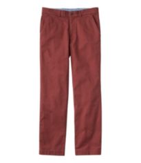 Men's Double L Chinos, Natural Fit, Plain Front, Flannel-Lined