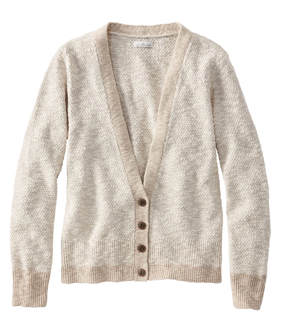 Women's Signature Cotton Linen Ragg Sweater, Cardigan