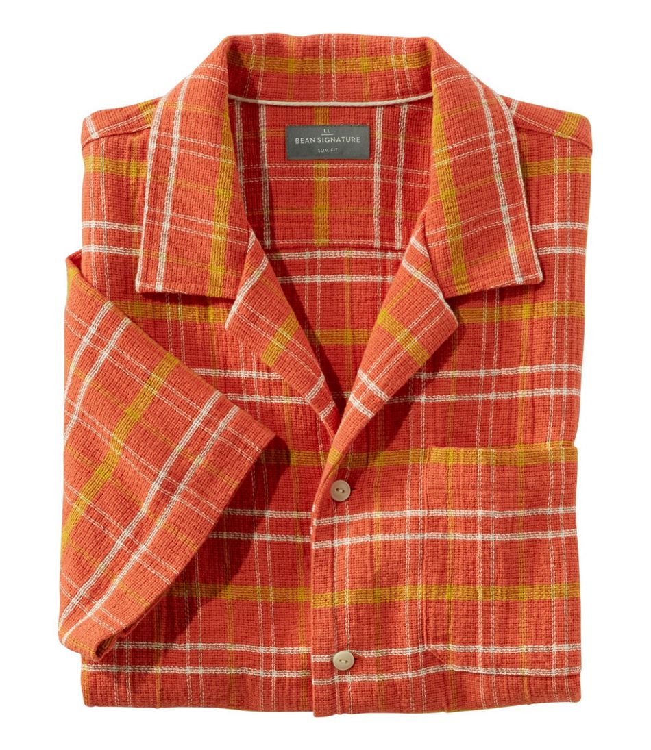 Men's Signature Cool Weave Camp Shirt Regular | Shirts & Tops at L.L.Bean
