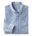 Men's Comfort Stretch Oxford Shirt, Slightly Fitted Untucked Fit,  Short-Sleeve