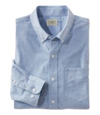 Men's Comfort Stretch Oxford Shirt, Traditional Untucked Fit, Plaid