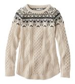 Women's Signature Cotton Fisherman Tunic Sweater, Fair Isle