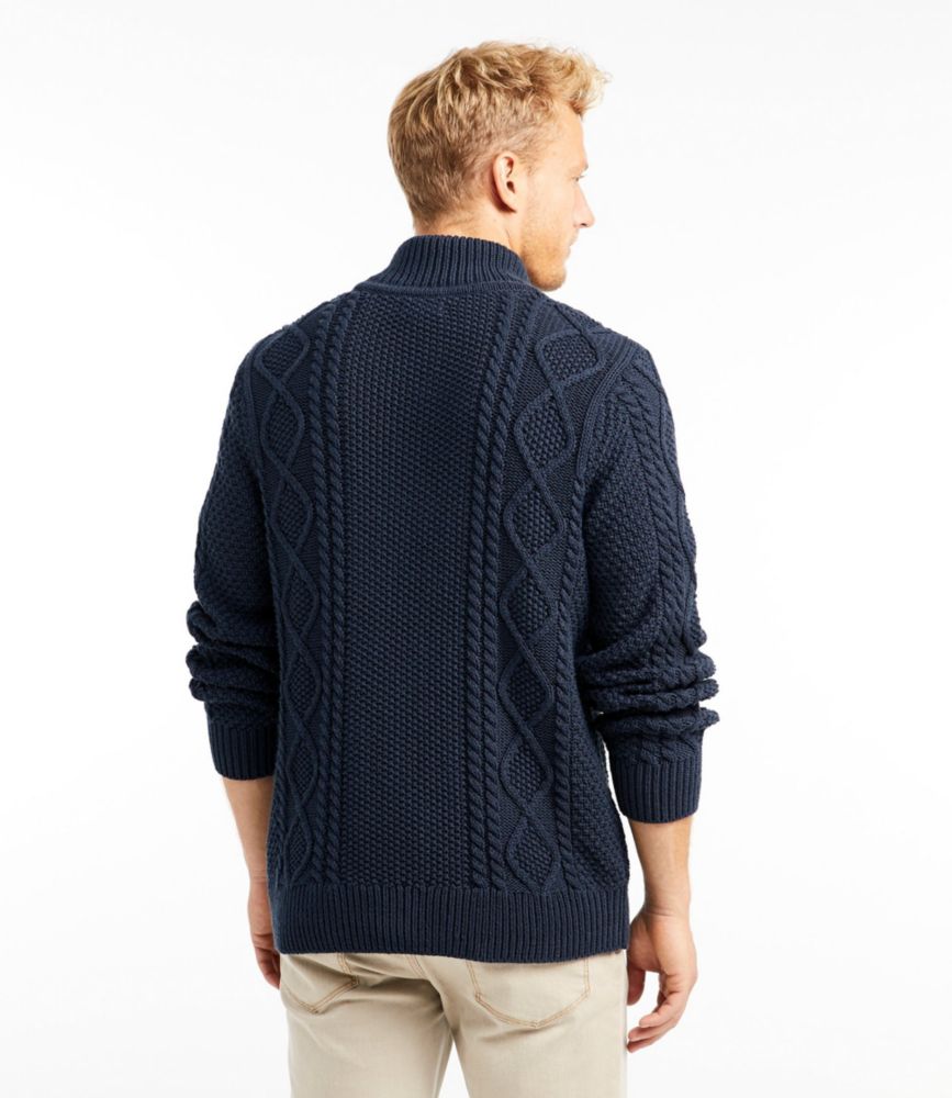 cotton fisherman sweater mens