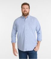 Men's Comfort Stretch Oxford Shirt, Traditional Untucked Fit, Plaid