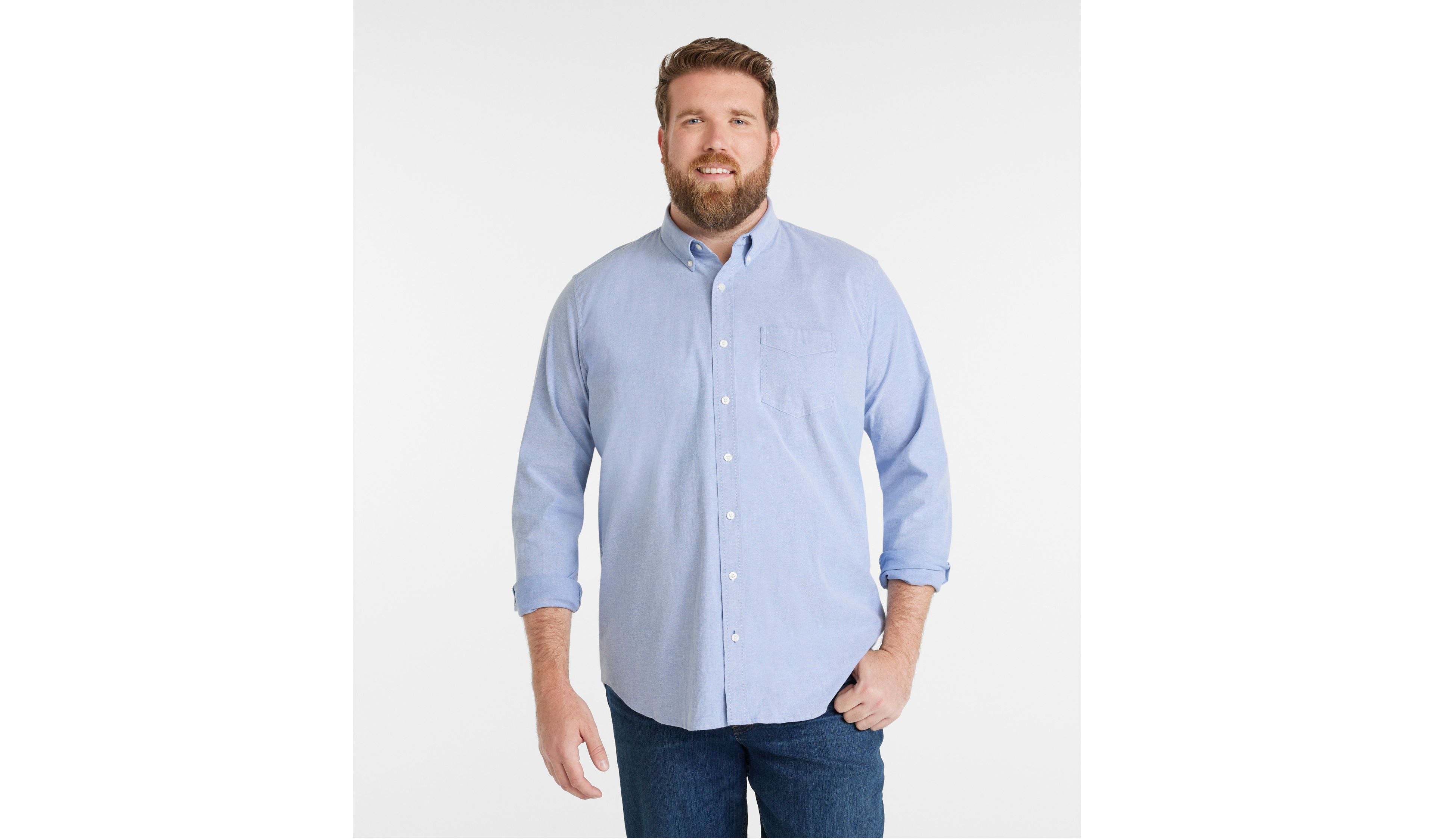 Men's Comfort Stretch® Oxford Shirt, Traditional Fit