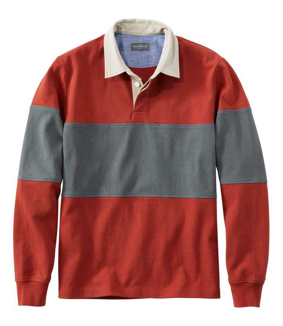 Men's Signature Classic Rugby, Long-Sleeve, Stripe | Shirts & Tops at L ...