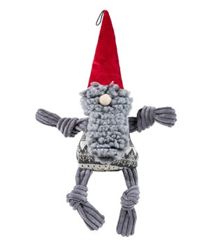 Holiday Knottie Dog Toy, Gnome