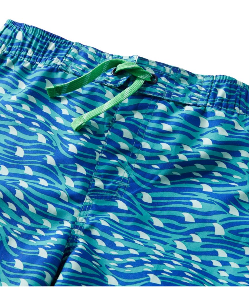 Boys' BeanSport Swim Shorts, Print, Bright Kelly Geo, small image number 4