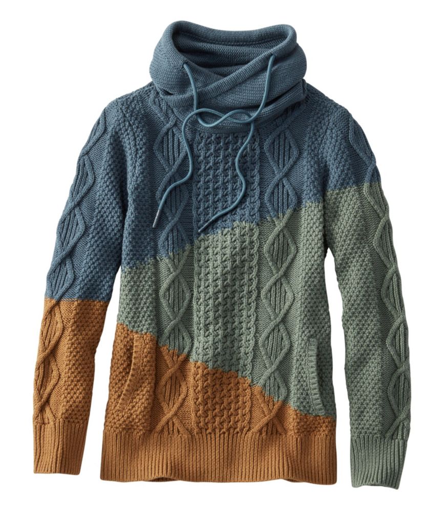 ll bean signature cotton funnel neck sweater