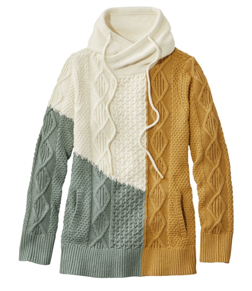 ll bean signature cotton funnel neck sweater