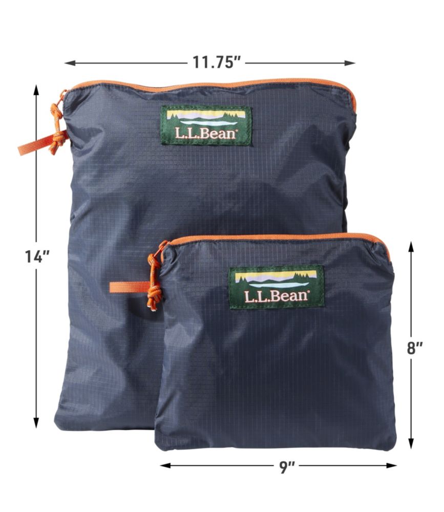 L.L.Bean Zip Pouch Set, Carbon Navy, small image number 5