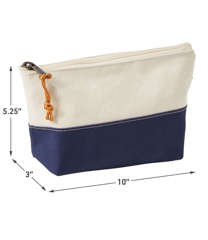 Boat and Tote Zip Pouch, Cobalt Sea Plaid, small image number 6
