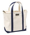 Boat and Tote Zip Top Pocket, Medium, Natural/Blue, small image number 0