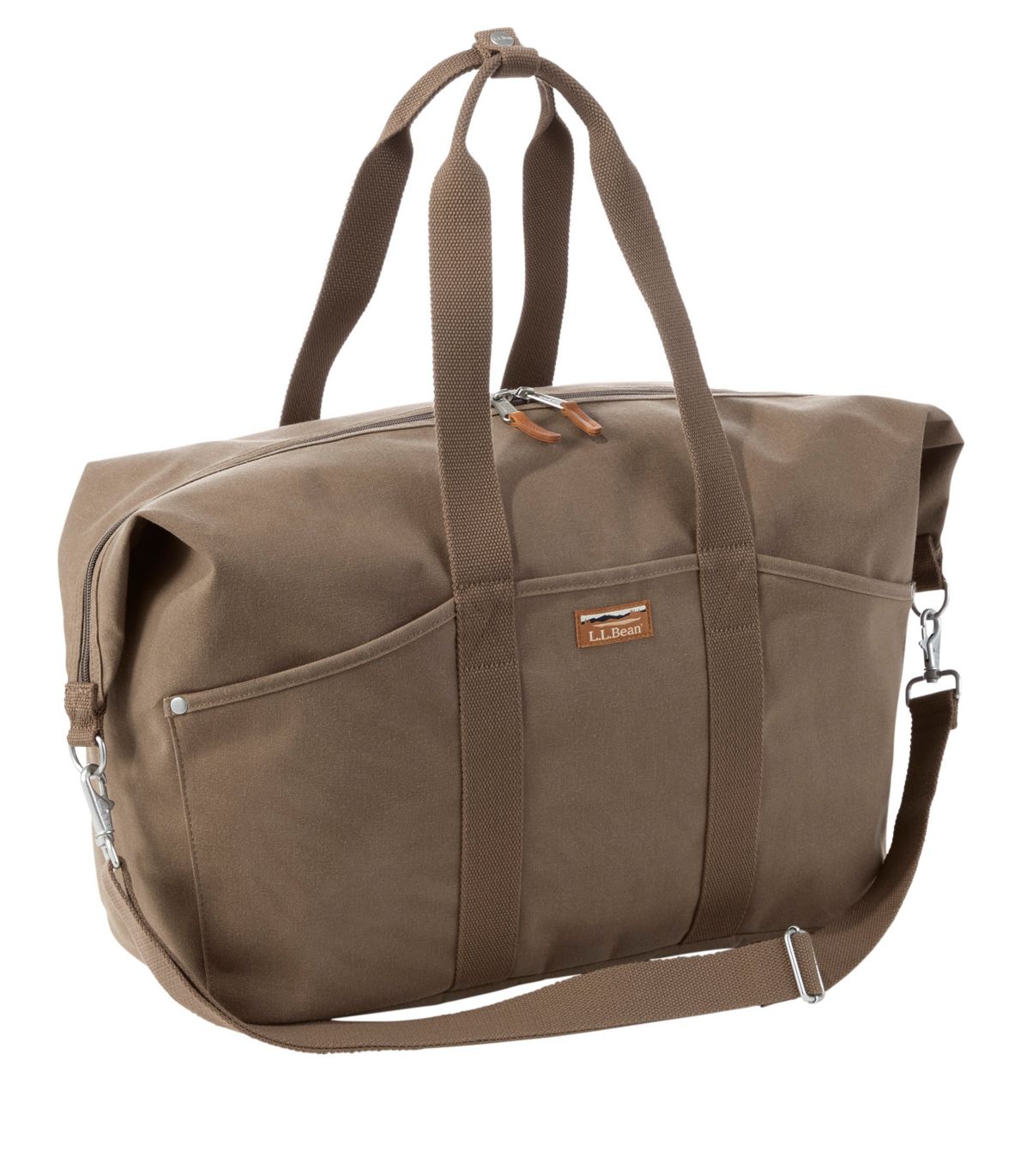 ll bean leather weekender