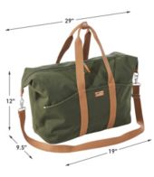 Ll bean leather duffle on sale bag