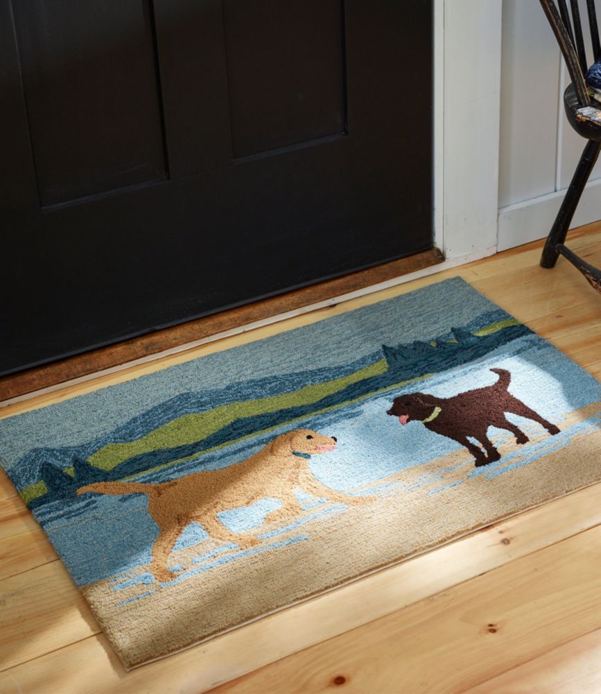 Indoor/Outdoor Vacationland Rug, Scenic Dogs Indoor at L.L.Bean
