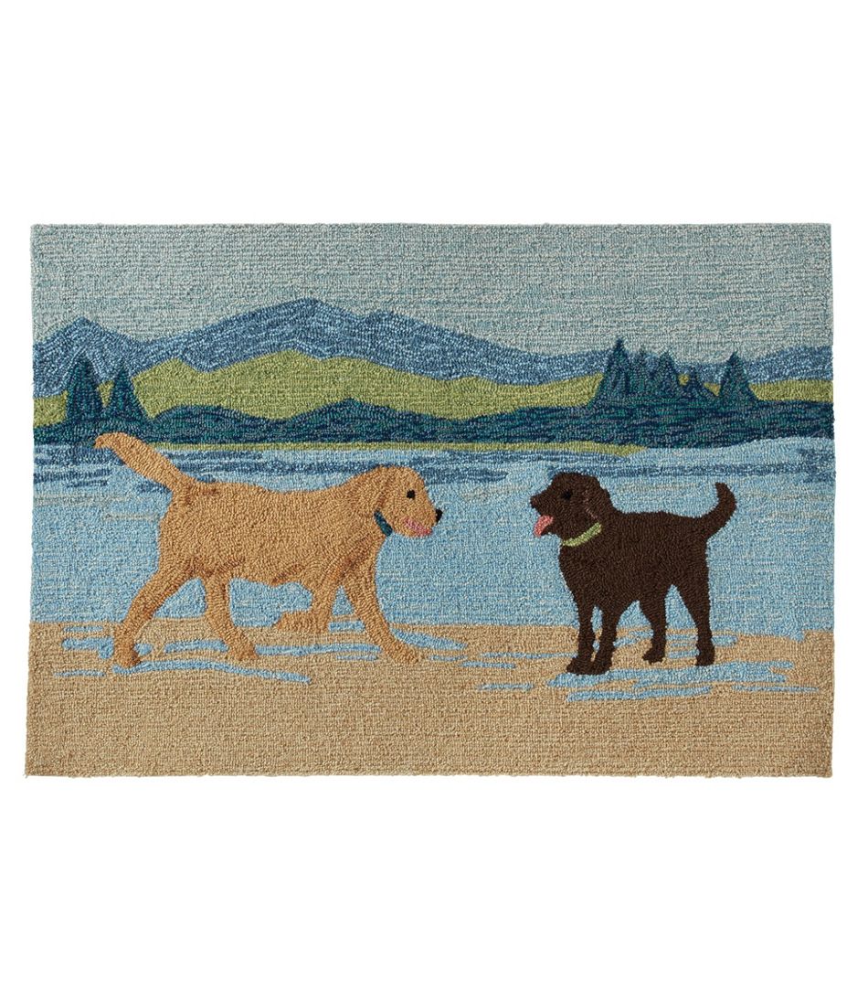 Indoor Outdoor Vacationland Rug Scenic, Rugs For Dogs
