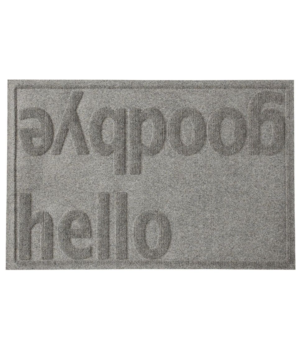 Everyspace Recycled Waterhog Doormat Hello Goodbye At L L Bean