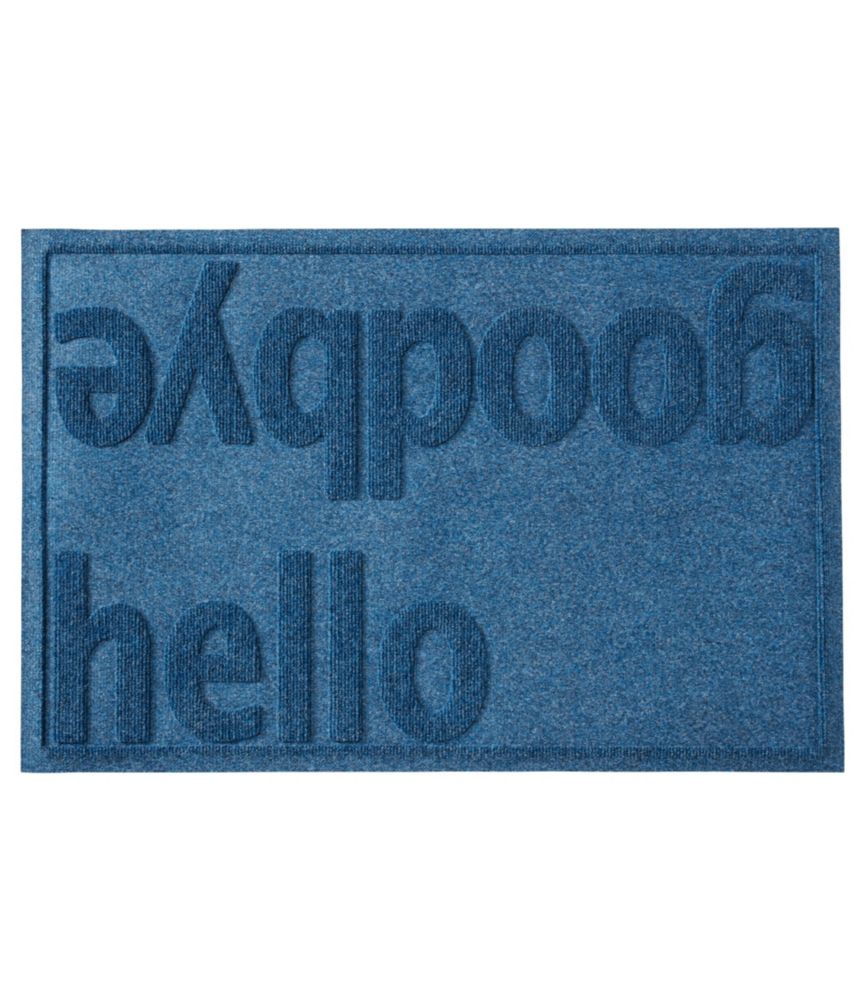 Everyspace Recycled Waterhog Doormat Hello Goodbye