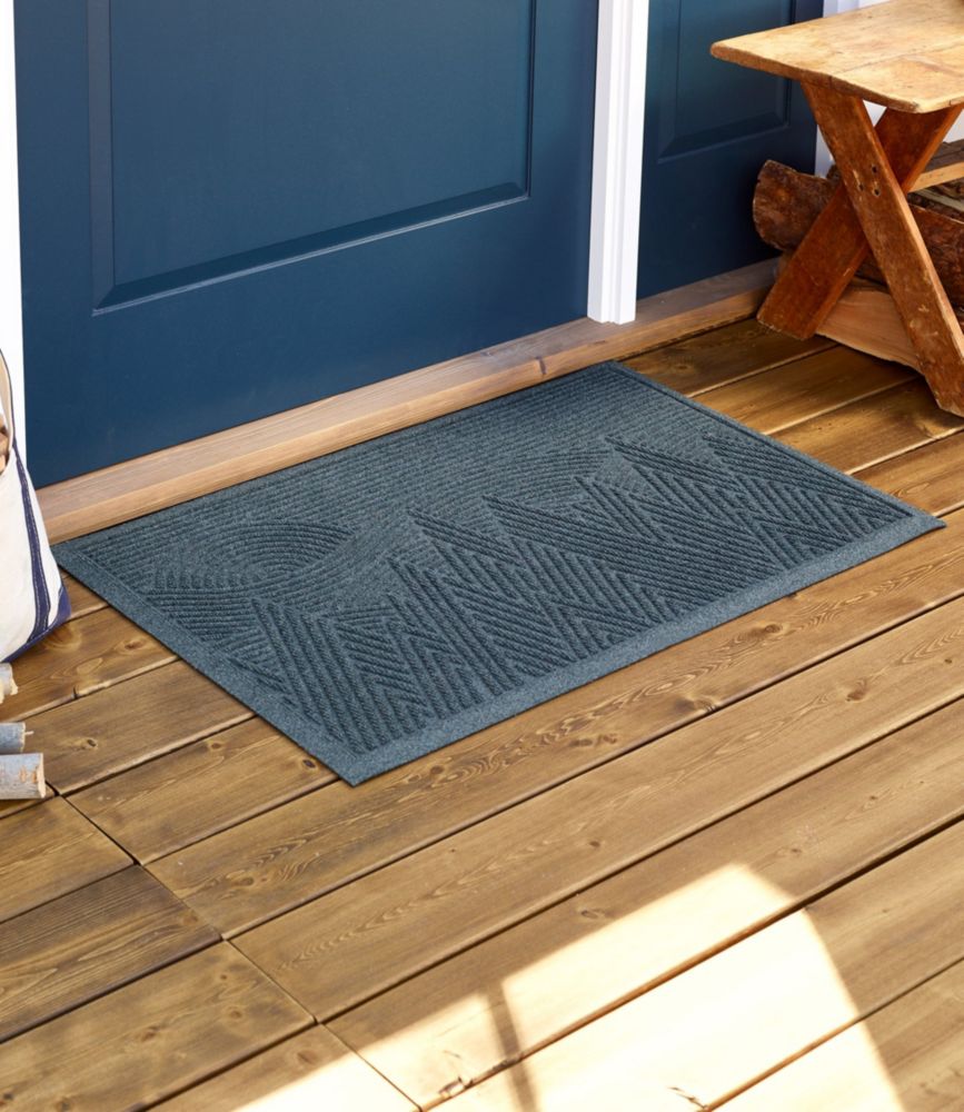 Everyspace Recycled Waterhog Doormat, Mountain Scene, Medium Gray, small image number 5