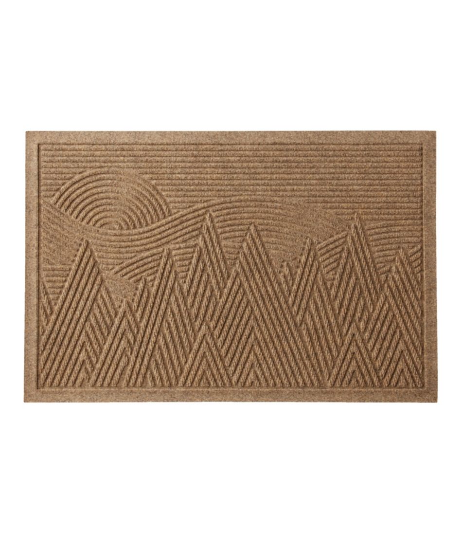 Everyspace Recycled Waterhog Doormat Mountain Scene Tan | L.L.Bean