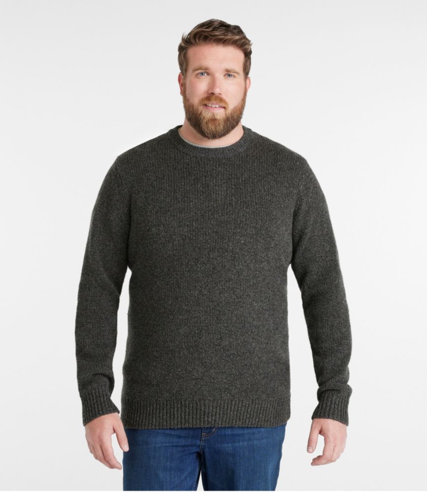 Men's Bean's Classic Ragg Wool Sweater, Crewneck, Nautical Navy, small image number 4