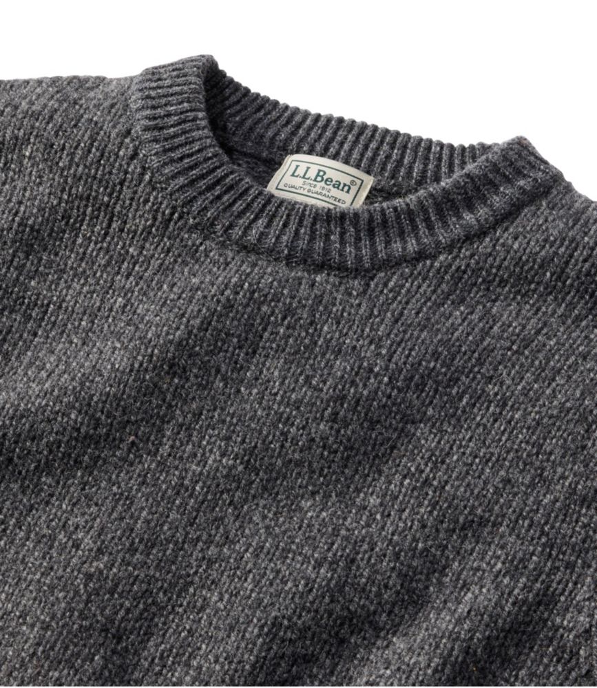 Men's Bean's Classic Ragg Wool Sweater, Crewneck, Nautical Navy, small image number 6