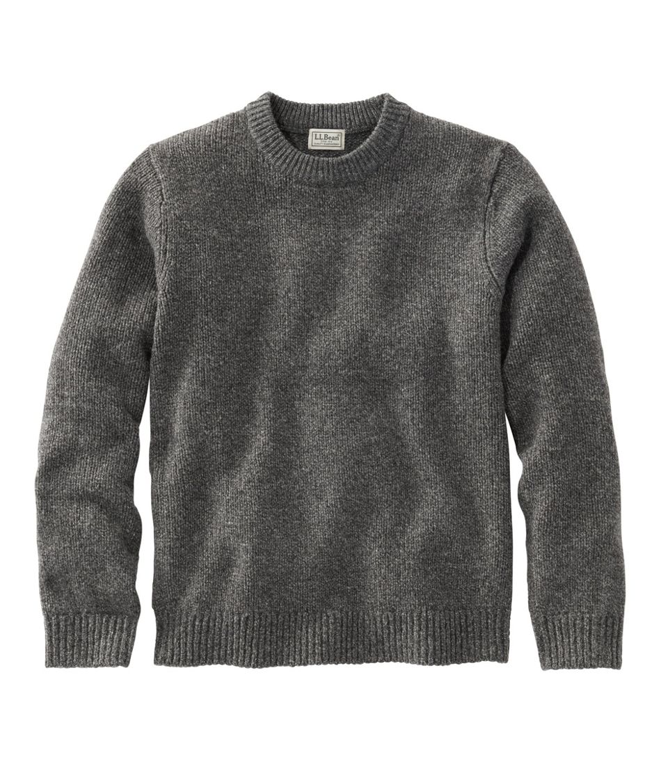 Men's Classic Ragg Wool Sweater, Crewneck Charcoal Xxxl, Lambswool Wool | L.L.Bean