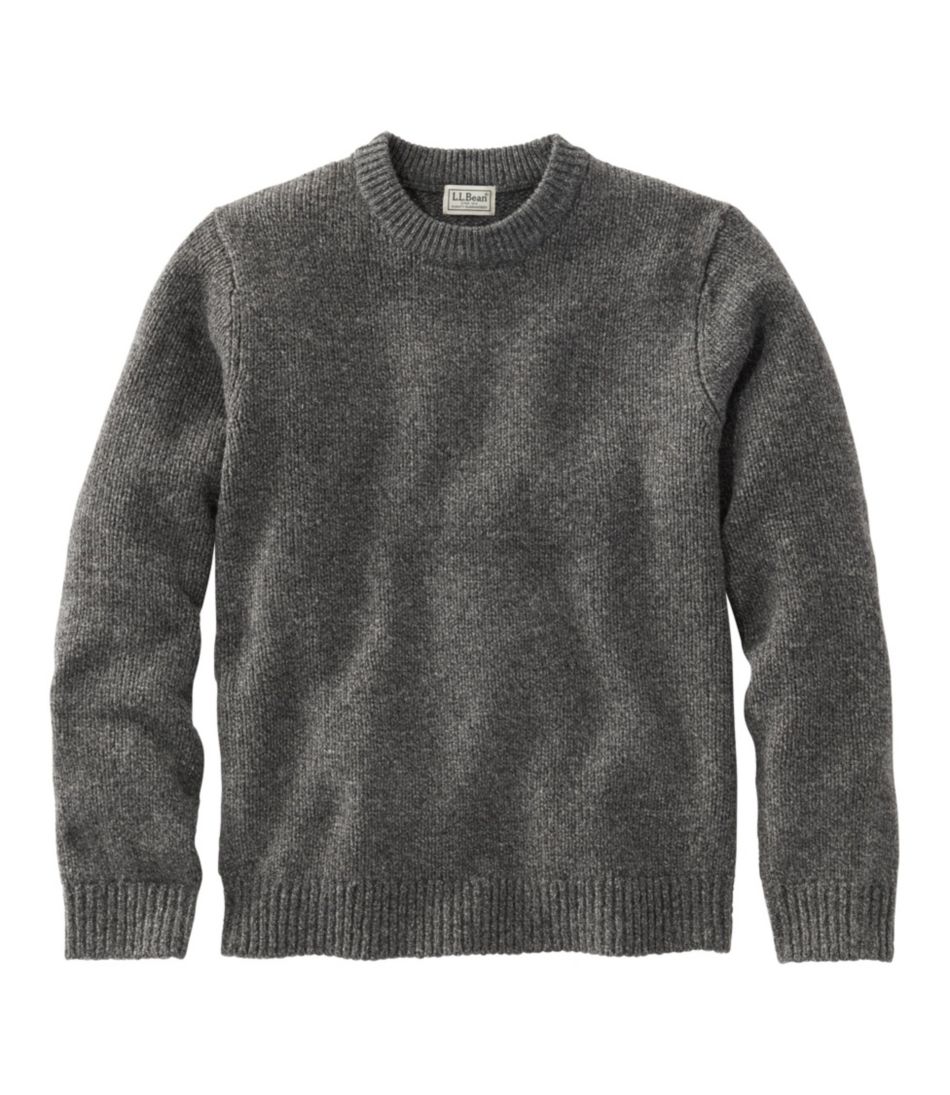 Men's Bean's Classic Ragg Wool Sweater, Crewneck | Sweaters at