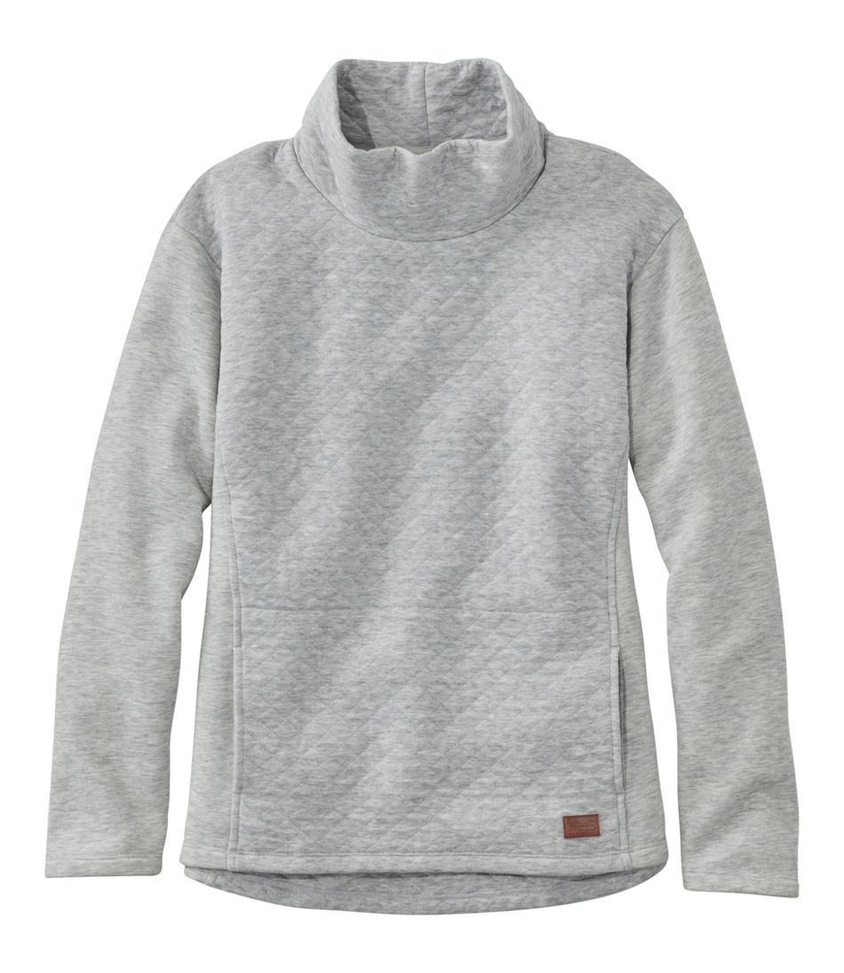 Women's Quilted Sweatshirt Pullover, Funnelneck | Sweatshirts & Fleece ...