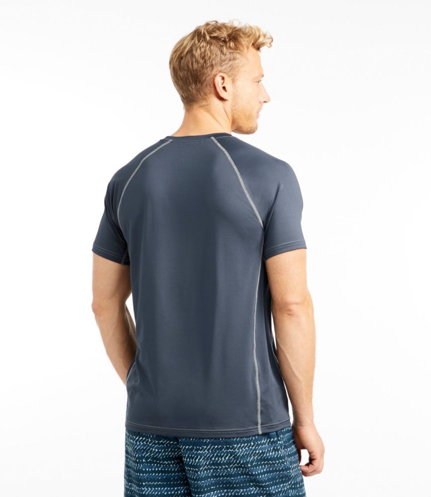 Men's Swift River Cooling Sun Shirt, Short-Sleeve, Carbon Navy, small image number 3