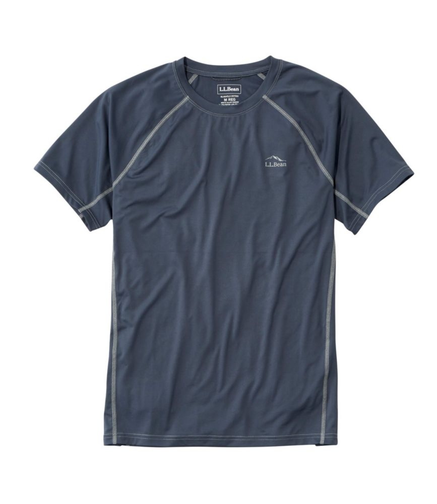 Men's Swift River Cooling Sun Shirt, Short-Sleeve, Carbon Navy, small image number 1