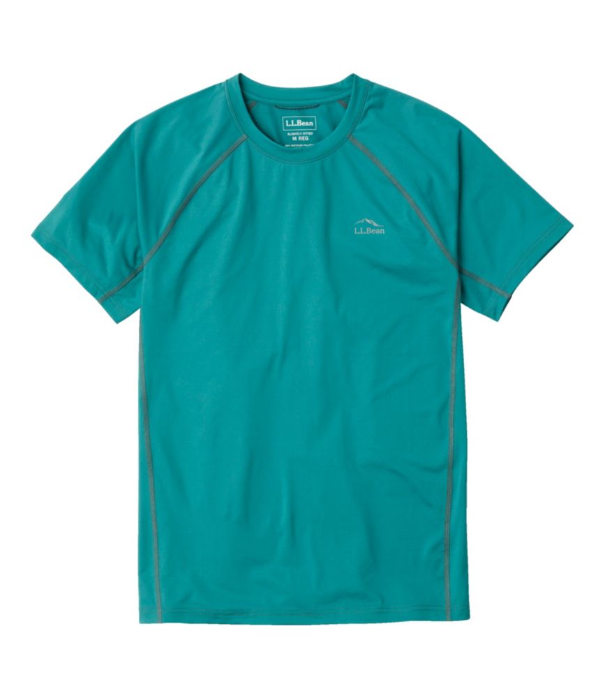 Men's Swift River Cooling Sun Shirt, Short-Sleeve, Blue-Green, small image number 1