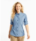 Women's Tropicwear Pro Stretch Shirt, Long-Sleeve Plaid