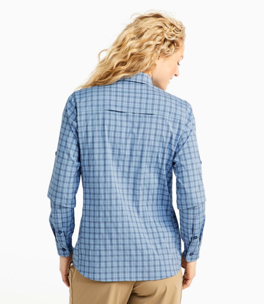 Women's Tropicwear Pro Stretch Shirt, Long-Sleeve Plaid, , small image number 2
