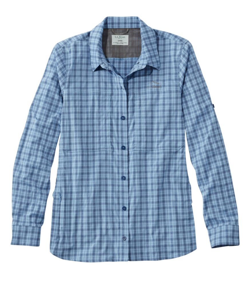 Women's Tropicwear Pro Stretch Shirt, Long-Sleeve Plaid, , small image number 6