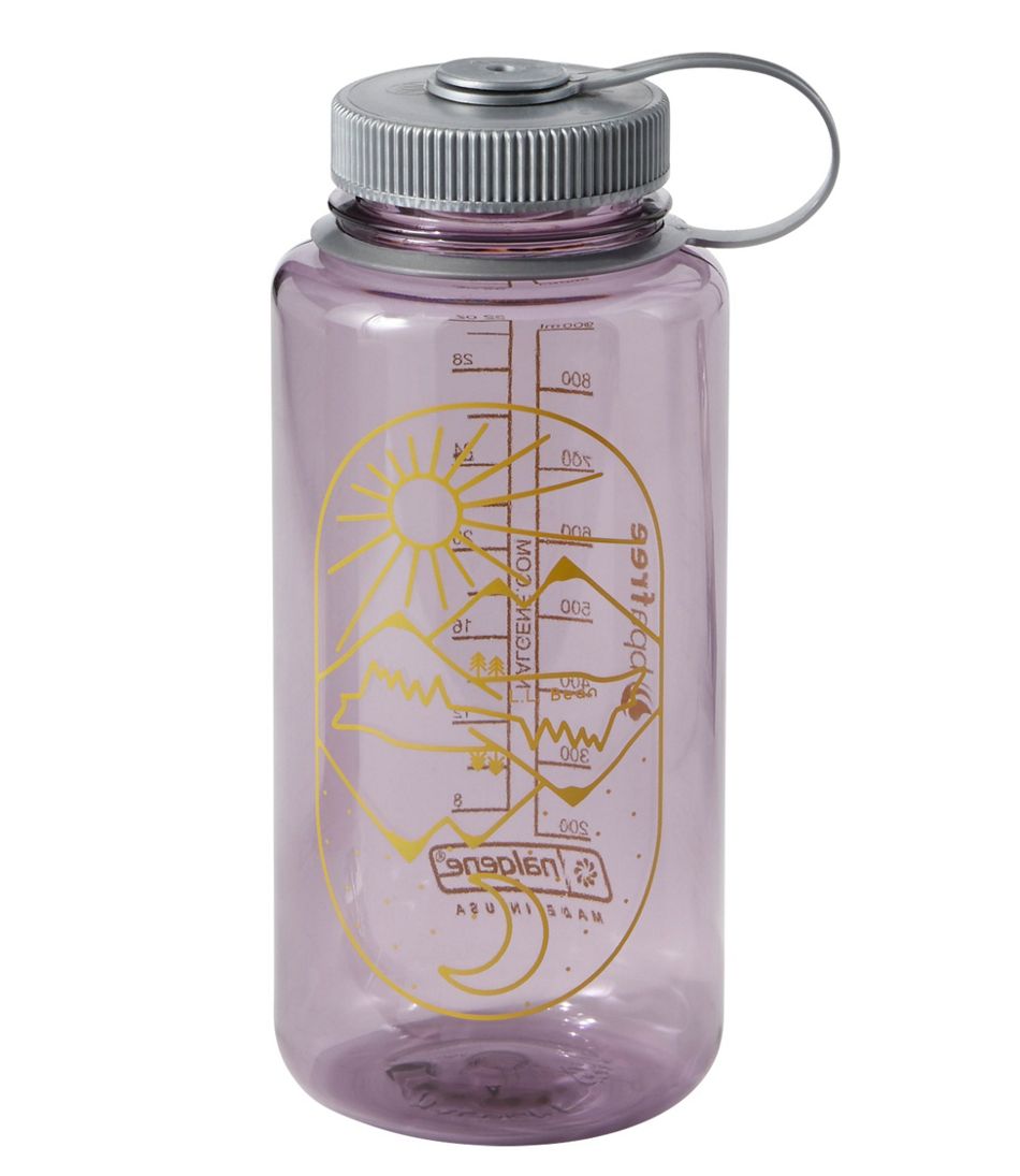 Clear Gray 48oz Nalgene Wide Mouth Water Bottle