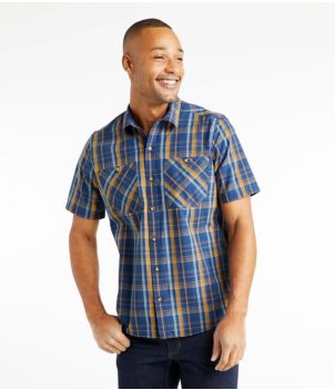 Men's Otter Cliff Shirt, Short-Sleeve Plaid