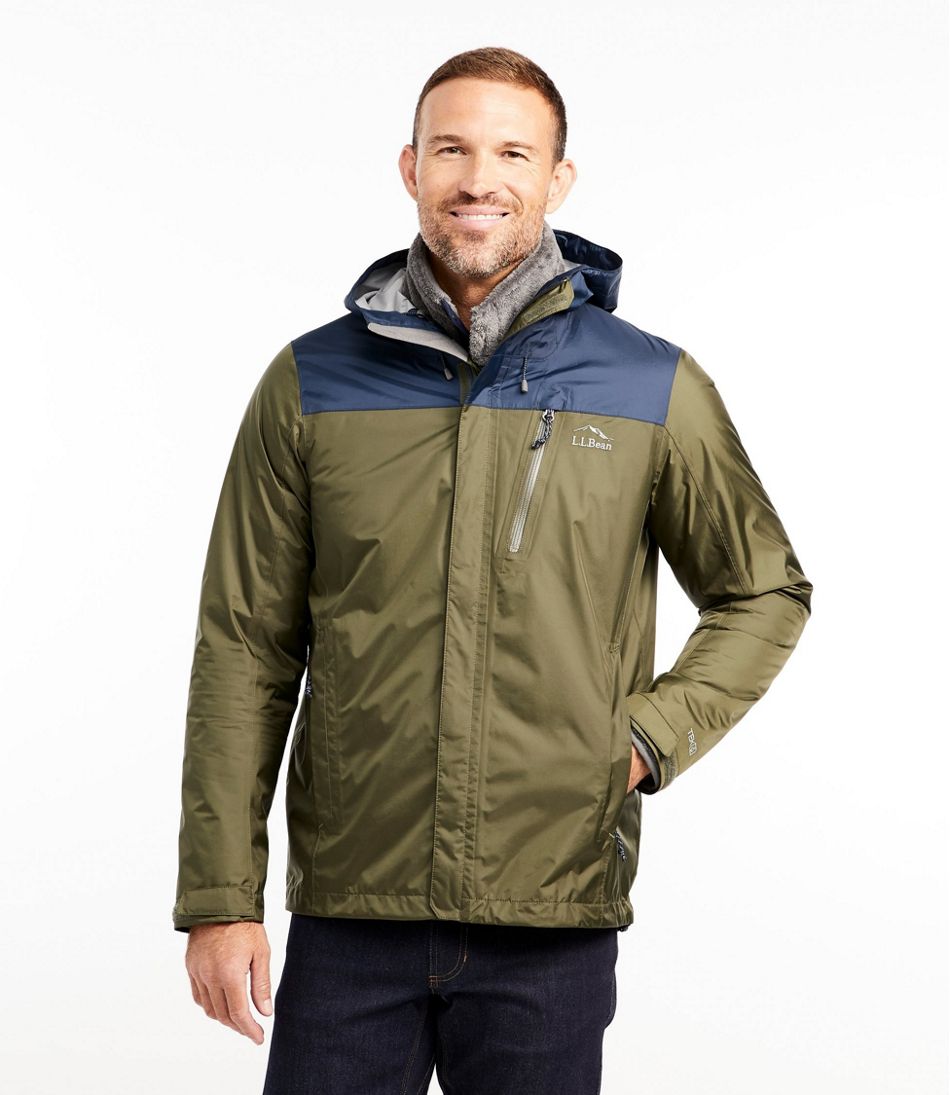 Men's Trail Model Rain Jacket, Colorblock