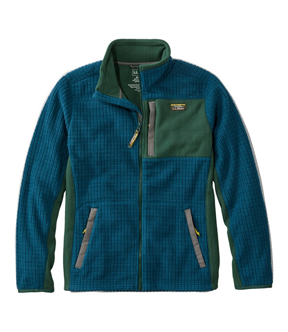 Mountain Classic Windproof Fleece Jacket, Deepwater Blue/Deep Green, large image number 0